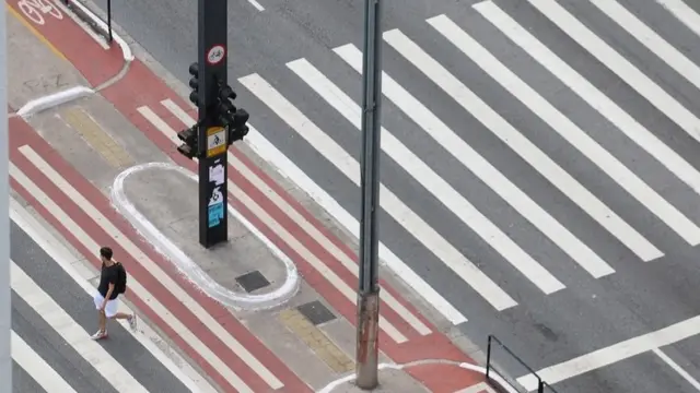 Av Paulista durante quarentena