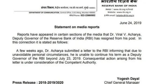 रिझर्व्ह बँक ऑफ इंडिया