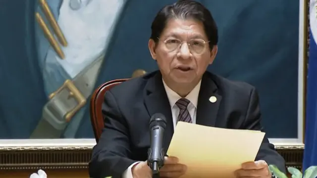 Ministro de Relaciones Exteriores de Nicaragua, Denis Moncada.