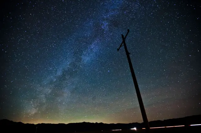 Imagem do céu da Califórnia, nos Estados Unidos