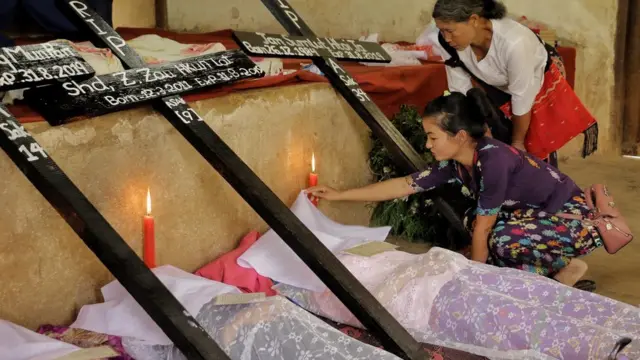 လသားအရွှယ် ကလေးငယ်အပါဝင် လူ ၅ ဦးကို စက်တင်ဘာ လ ၁ရက်နေ့က ကွတ်ခိုင်မြို့ ခရစ်ယာန် သုသာန် မှာ ဆုတောင်းပြီး မြေမြှုပ်