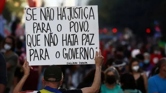 Protesto contra o presidente Jair Bolsonaro no último sábado,taxa aposta esportivaSão Paulo