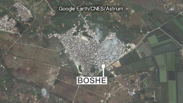 Làng Bác Xã (Boshe) trù phú giàu có hơn hẳn các vùng xung quanh