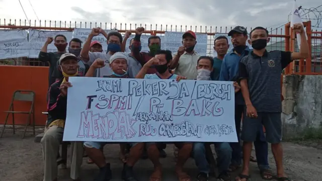 Demonstrasi Omnibus law RUU Cipta kerja