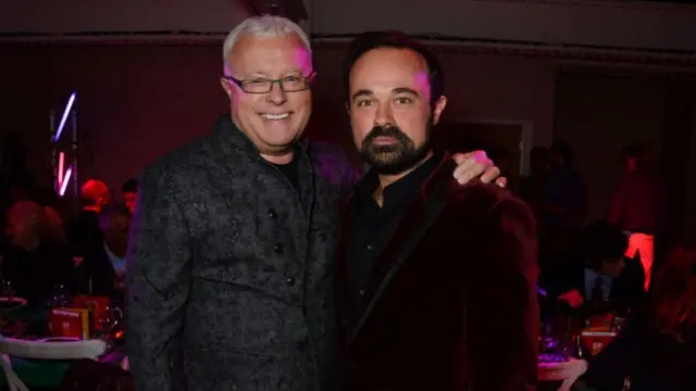 Евгений Лебедев со своим отцом, бизнесменом Александром Лебедевым