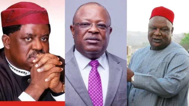 Sam Egwu, Dave Umahi na Anyim Pius Anyim