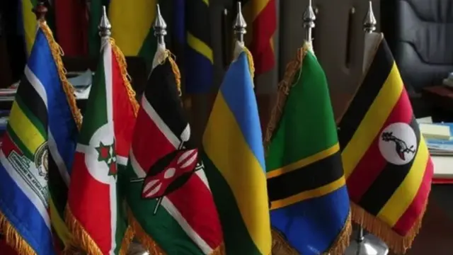 Bendera za nchi wanacha wa jumuiya ya Afrika Mashariki