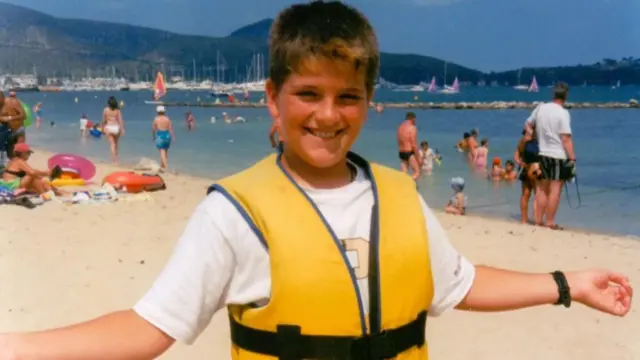 Una foto de infancia de Daryll.