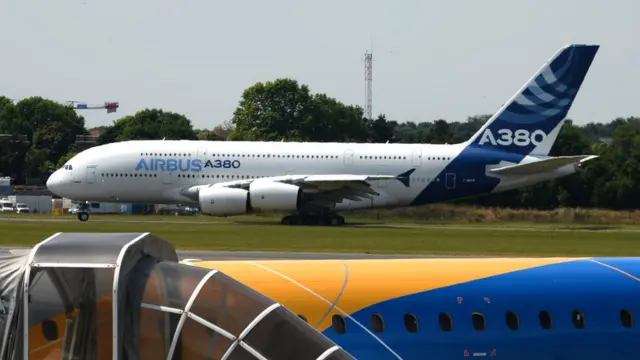巴黎航空展上的一架空客A380原型机（20/6/2017）