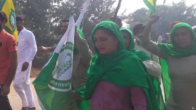 ਕਿਸਾਨ ਔਰਤਾਂ ਦੇ ਮੁਜ਼ਾਹਰੇ