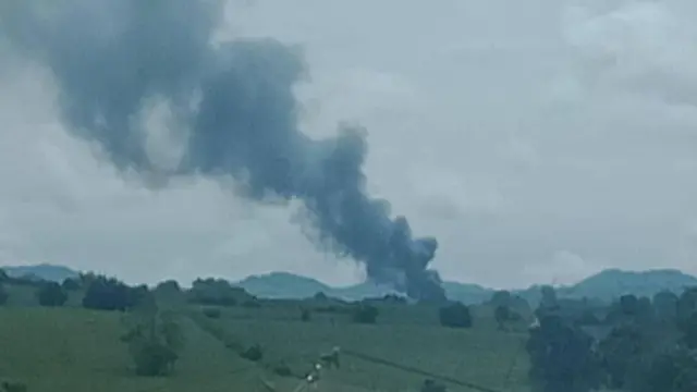 သြဂုတ် ၂၃ ရက်၊ မနက်ပိုင်း လေကြောင်းပစ်ခံရတဲ့ နောင်ပိန်ရွာ 