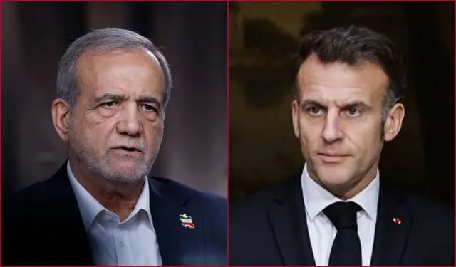 Məsud Pezeşkian, Emmanuel Makron, Fransa, İran, müharibə