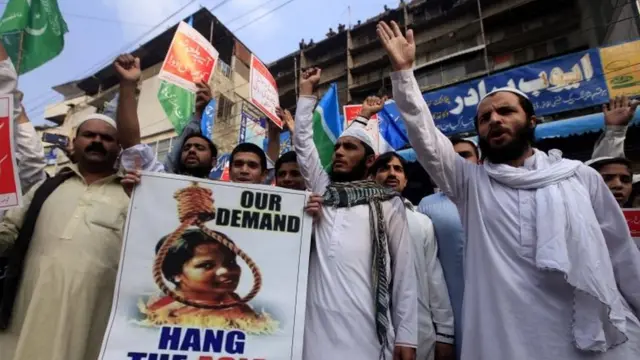 آسیہ بی بی کی بریت کے خلاف احتجاج