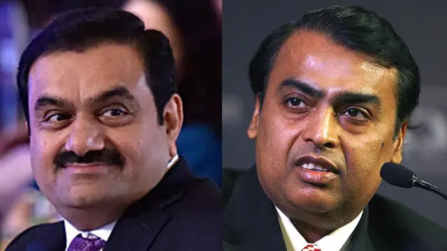 ગૌતમ અદાણી અને મુકેશ અંબાણી