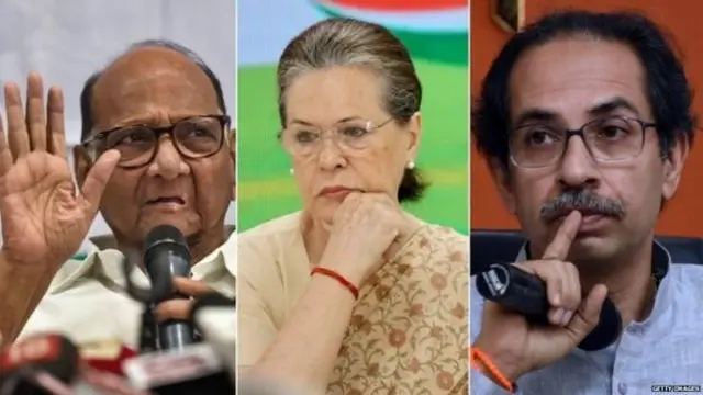 சரத் பவார், சோனியா காந்தி மற்றும் உத்தாவ் தாக்கரே