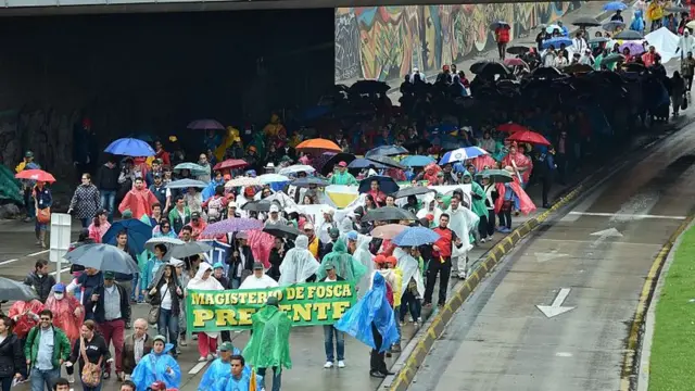 Manifestación en Colombia