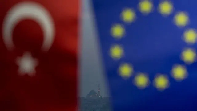 Türkiye ve AB bayrakları