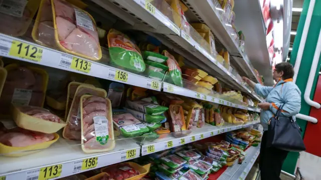 Одна из продуктовых сетей в Москве