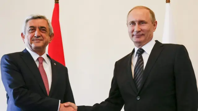 Серж Саргсян, Владимир Путин