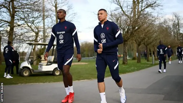 Paul Pogba and Kylian Mbappe