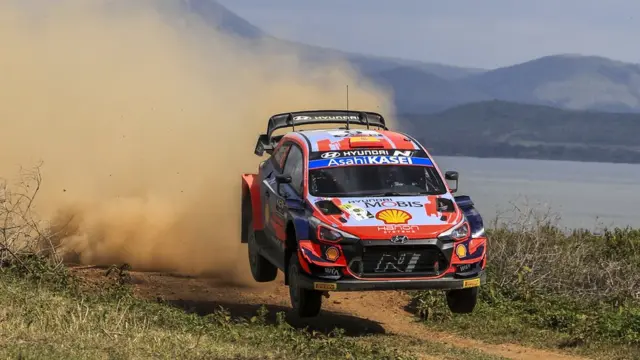 Dani Sordo of Spain drives his Hyundai i20 Coupe WRC during the shakedown of the Safari Rally Kenya 2021, Nairobi, Kenya - Wednesday 23 June 2021