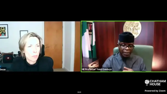 Chatham House interview wit Nigeria Vice President