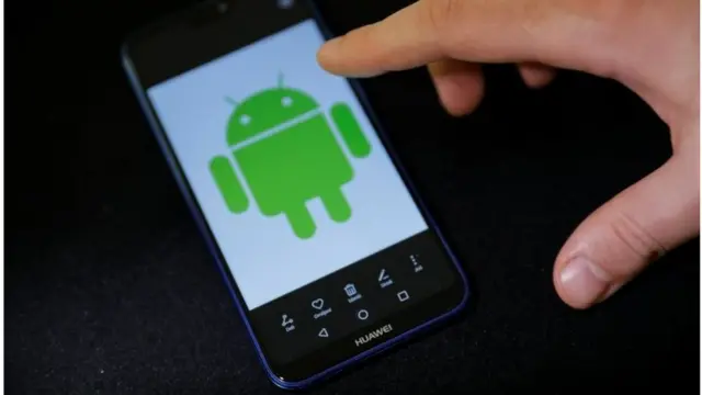 شعار أندرويد على هاتف هواوي