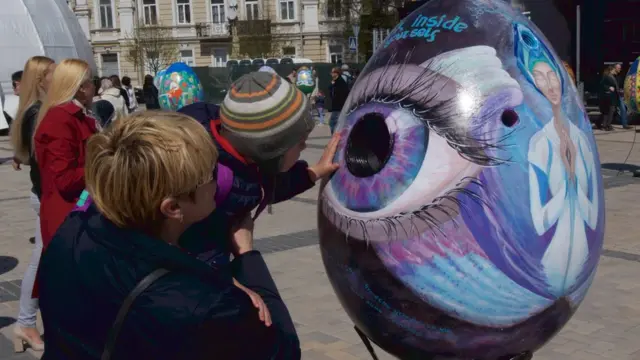 Виставка писанок на Софійській площі, 2017, Київ