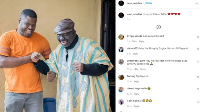 Babatunde Omidina Baba Suwe dead: Baba Suwe son Sola Omidina tok how di dveteran Nigerian comedian eath happun