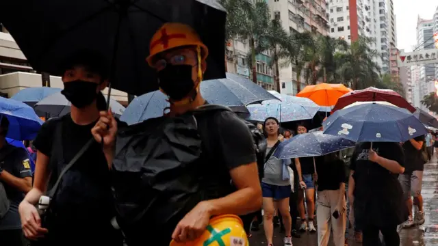 Demonstran di Hong Kong