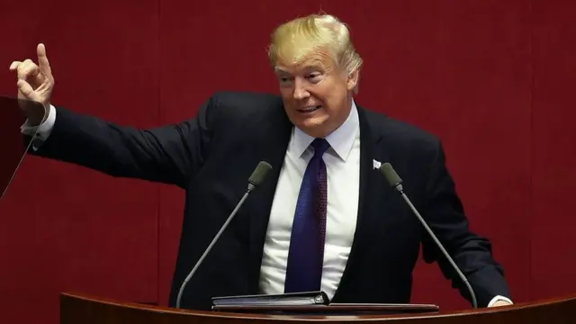 Donaald Tiraamp paarlaamaa Kooriyaa Kibbaatti argamani Kooriyaa Kaabaa akeekkachiisan