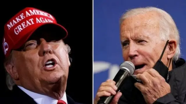 जो बायडन, डोनाल्ड ट्रंप