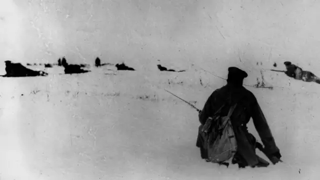 Русские солдаты в бою