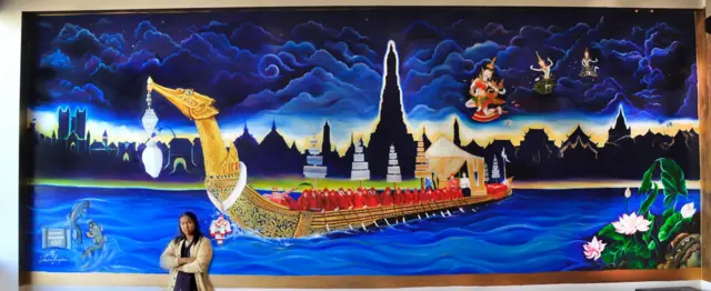 ภาพวาดประดับร้านอาหารไทย