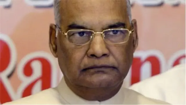 বিহারের সাবেক গভর্নর রামনাথ কোভিন্দ রাষ্ট্রপতি হয়েছেন বিজেপি নেতৃত্বাধীন জোটের মনোনীত প্রার্থী হিসেবে