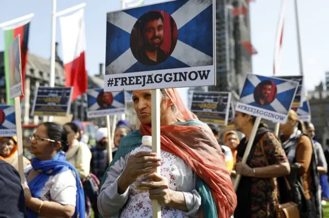 लंदन में मोदी का विरोध