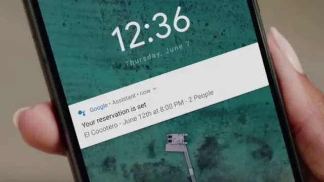 Assistente do Google faz reserva