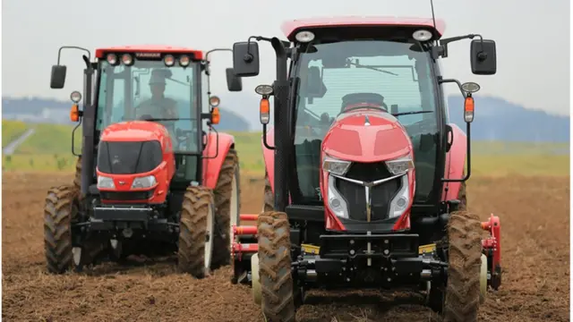 Demonstration of robot tractors