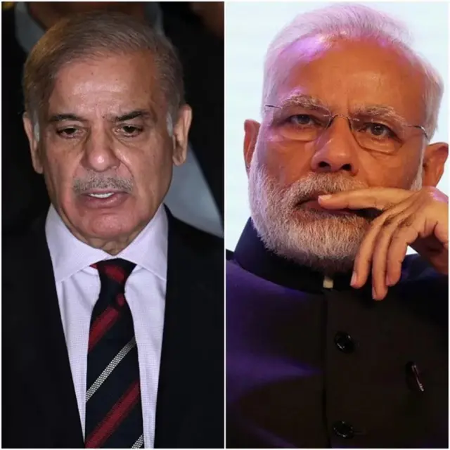 શાહબાઝ શરીફ અને નરેન્દ્ર મોદી