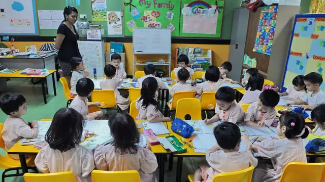 Murid pra-sekolah Singapura.