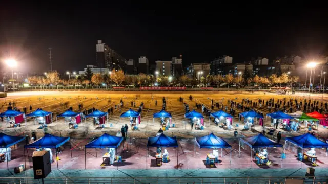 Covid testing site in Xi'an
