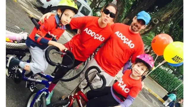 Fabiana, Marcus, Raissa e Benjamin Clark