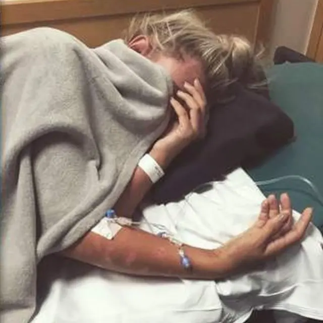 Bryony en el hospital (Foto: Bryony Bateman)