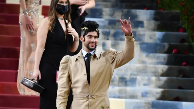 Bad Bunny en el Met Gala de 2022.