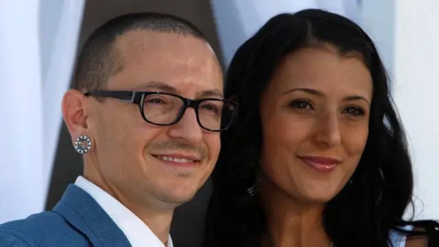 Честер Беннингтон с женой Талиндой