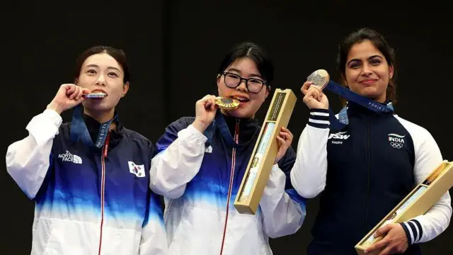 Kim Yeji memenangkan medali perak di Olimpiade Paris 2024 – dan menjadi perbincangan di internet karena sikapnya yang tenang meski berada di bawah tekanan.