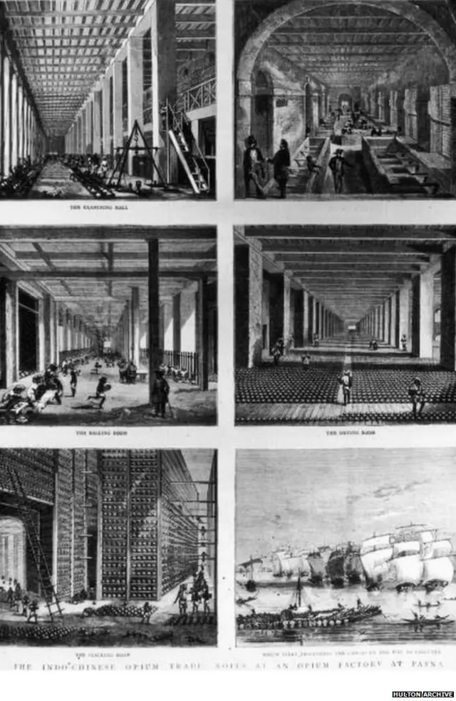 उत्तर भारत में एक अफ़ीम कारखाने की तस्वीरें