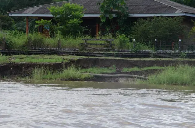 Erosão na margem do Amazonas