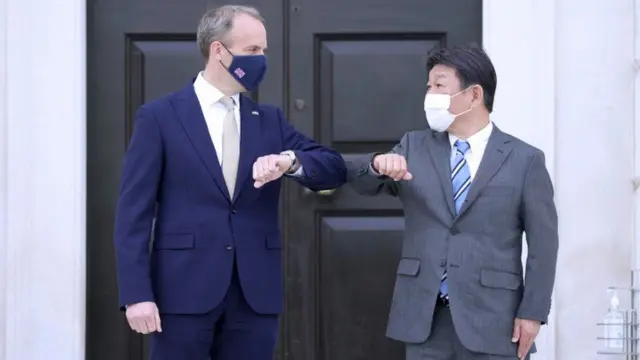 Dominic Raab və Toshimitsu Motegi