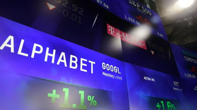 Alphabet en una pantalla